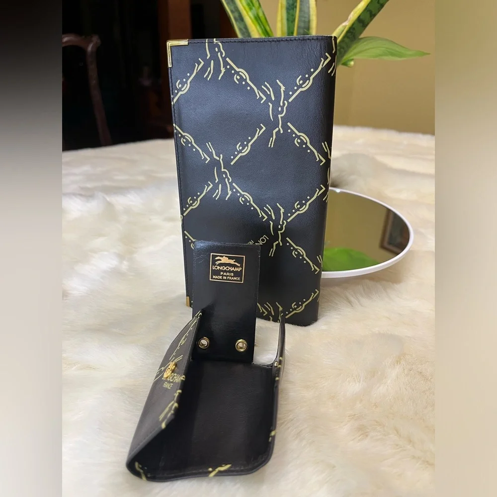 TWO..Longchamp Black and Gold Wallet Set🥳🥳❌❌ - Picture 10 of 11